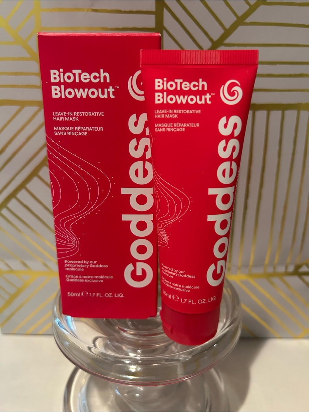 Goddess BioTech Blowout Leave-In Restorative Hair Mask - Vibrant Red